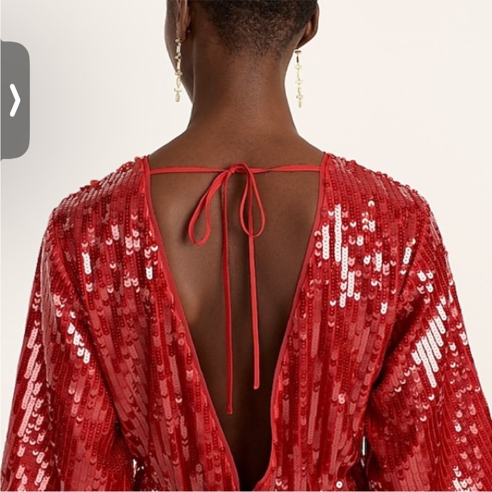 Christmas dress J. Crew Red Sequin Maxi Dress